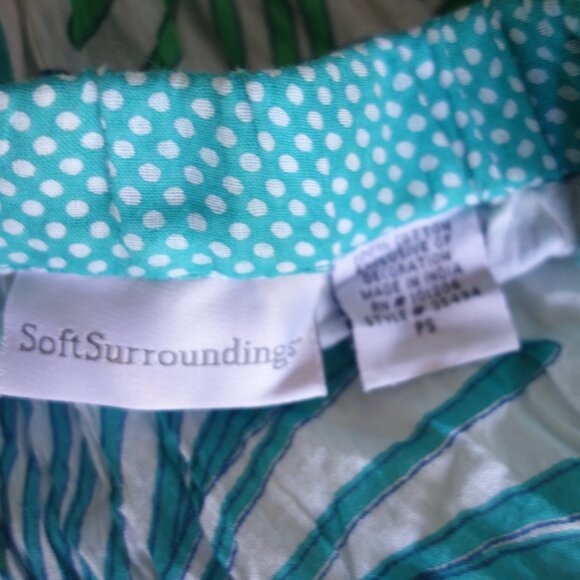 SOFT SURROUNDINGS Coral Reef Crinkle Panel Maxi Skirt – PS - Picture 5 of 6